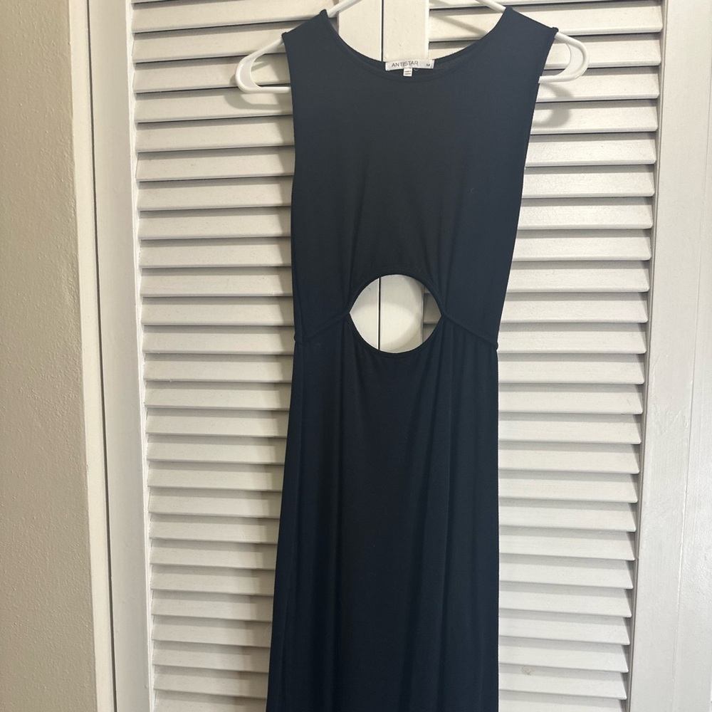 Women's Black Dress with Cutout